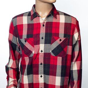 Vintage J Crew Trade & Co Sporting Goods Flannel Button Down Shirt